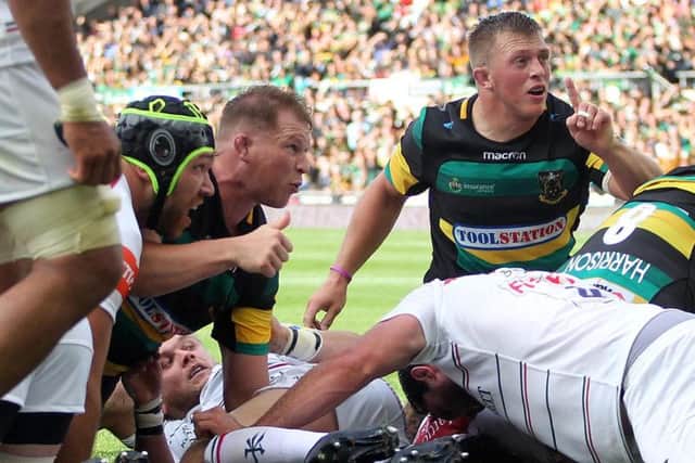 Dylan Hartley scored against Leicester last weekend but will miss the battle with Bath (picture: Sharon Lucey)