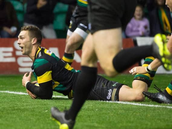 George North rounded off Saints' impressive win by scoring the bonus-point try against Bath (pictures: Kirsty Edmonds)