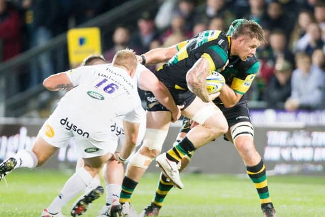 Teimana Harrison was forced off in Saints' game against Bath on Friday night (picture: Kirsty Edmonds)