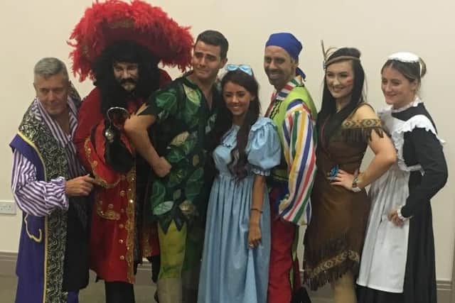The cast of Peter Pan