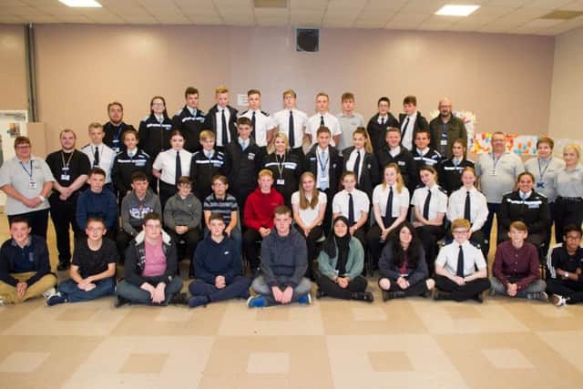 The cadets in their new home