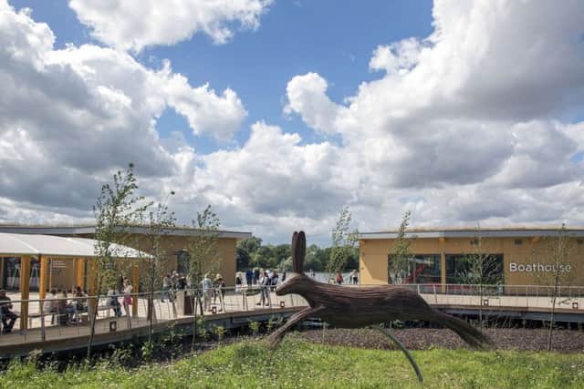 The boathouse at Rushden Lakes