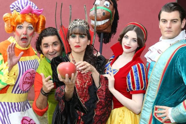 The cast of Snow White and the Seven Dwarves