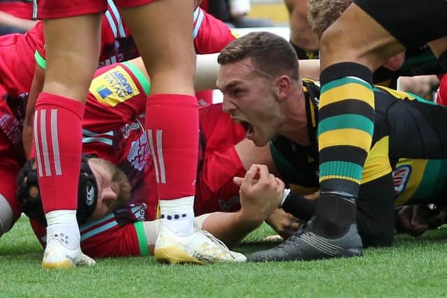 George North started the scoring for Saints (pictures: Sharon Lucey)