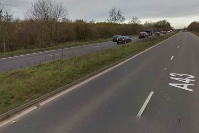 The A43 between Kettering and Corby. NNL-170410-102727005