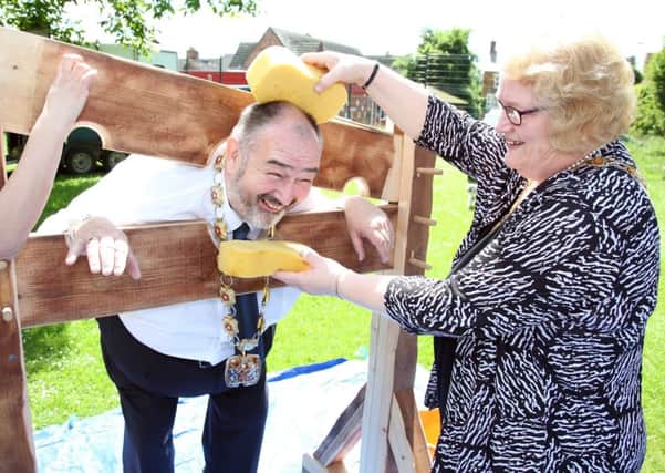 Wellingborough mayor Cllr Paul Bell with his wife Carol at a community event in the summer