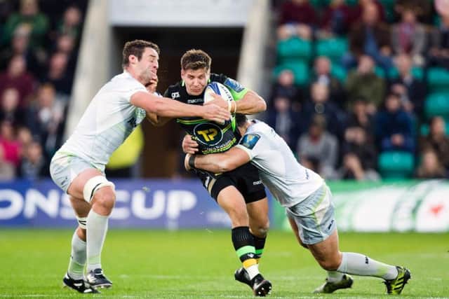 Piers Francis made his first competitive appearance at Franklin's Gardens (picture: Kirsty Edmonds)