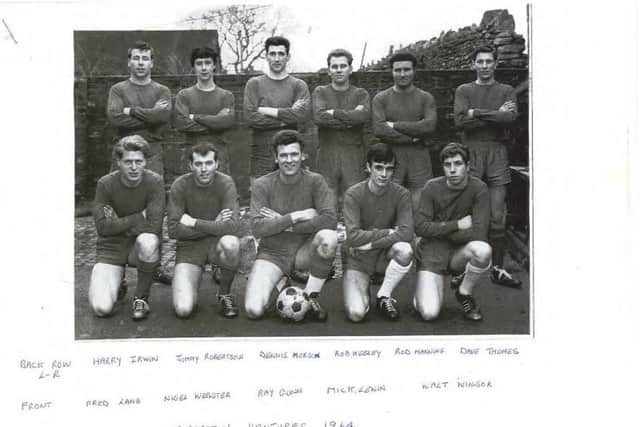 Thrapston Venturas' team from 1964, with Dennis Morson (third from left, back row). NNL-171018-151536005