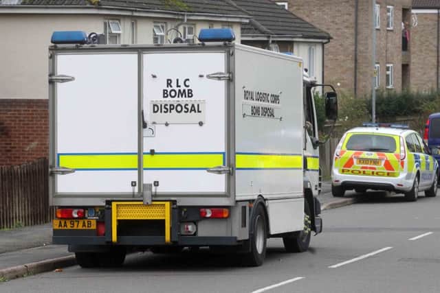 A bomb disposal team are at the scene (file picture)