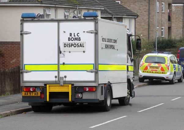 A bomb disposal team are at the scene (file picture)