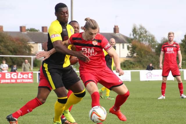 Ben Toseland's performances have earned him a contract at Kettering Town. Picture by Peter Short