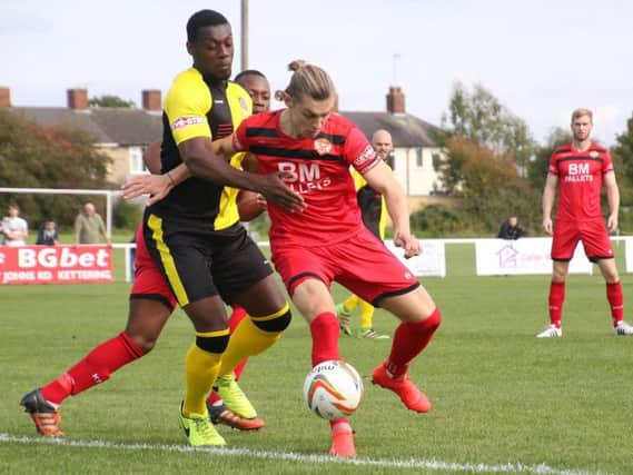 Ben Toseland's performances have earned him a contract at Kettering Town. Picture by Peter Short