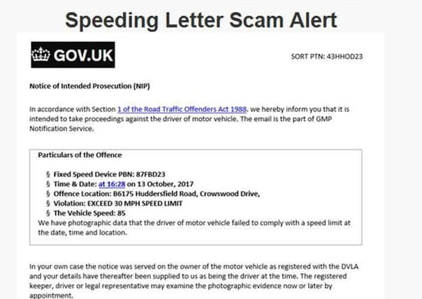 The scam letter that should be ignored!
