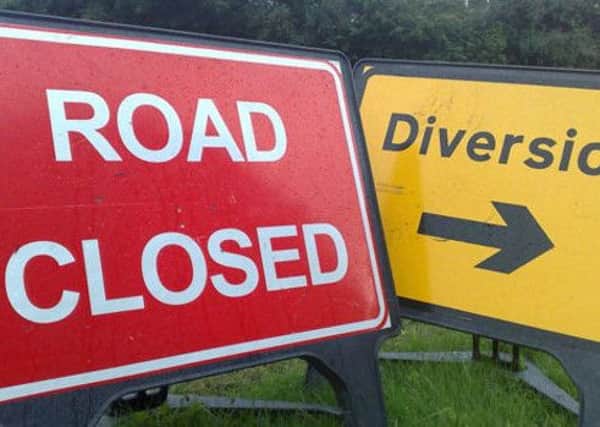 The road closure is taking place next weekend