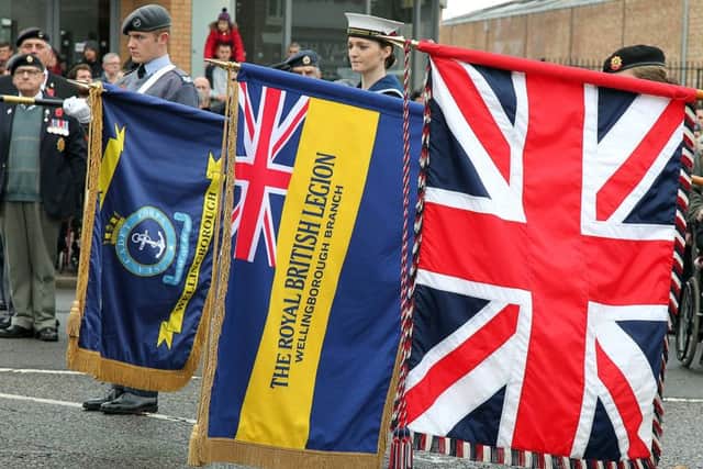 Wellingborough's remembrance service and parade in 2015