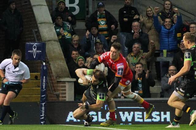 Juan Pablo Estelles opened the scoring for Saints (pictures: Sharon Lucey)