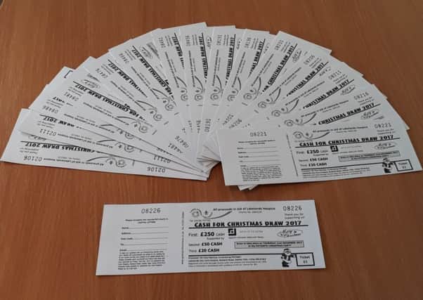 Tickets are now available for the Christmas prize draw