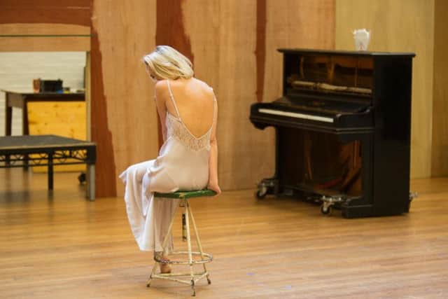 Lizzy Watts in rehearsals for Hedda Gabler