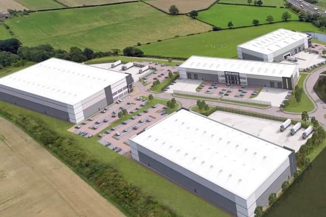 An artist's impression of the Cransley Park site. NNL-171115-101305005