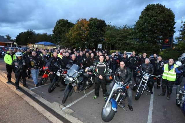 Kettering Biker Escorts organised this memorial ride for Rushden man Darryl Souza last month