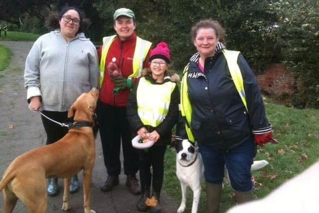 People of all ages joined in with the clean-up